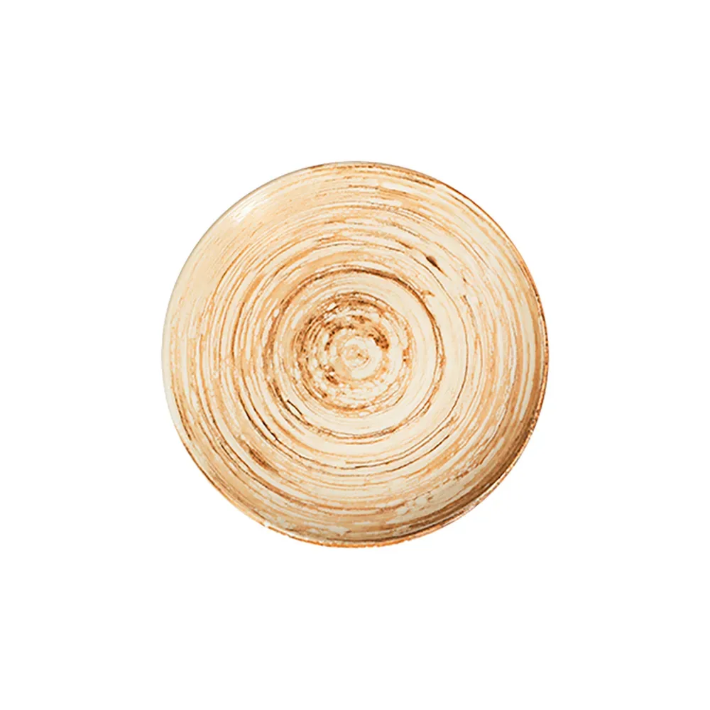 Swirl Mustard Tuval Deep Plate 20 cm