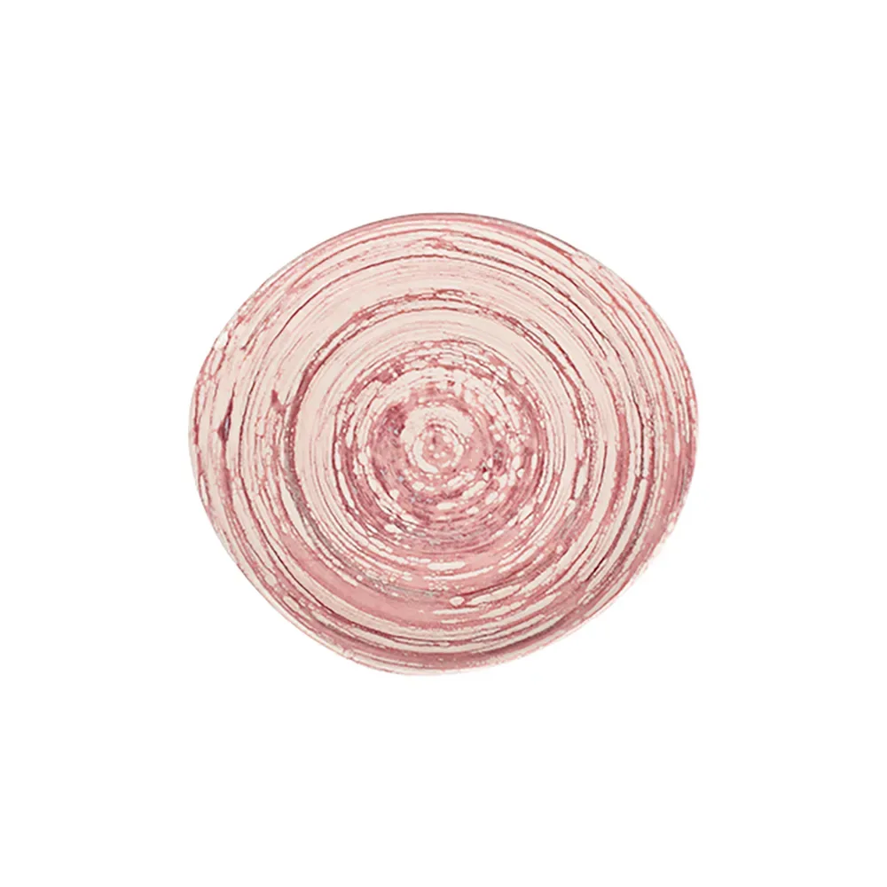 Swirl Pink Pebble Flat Plate 21 cm