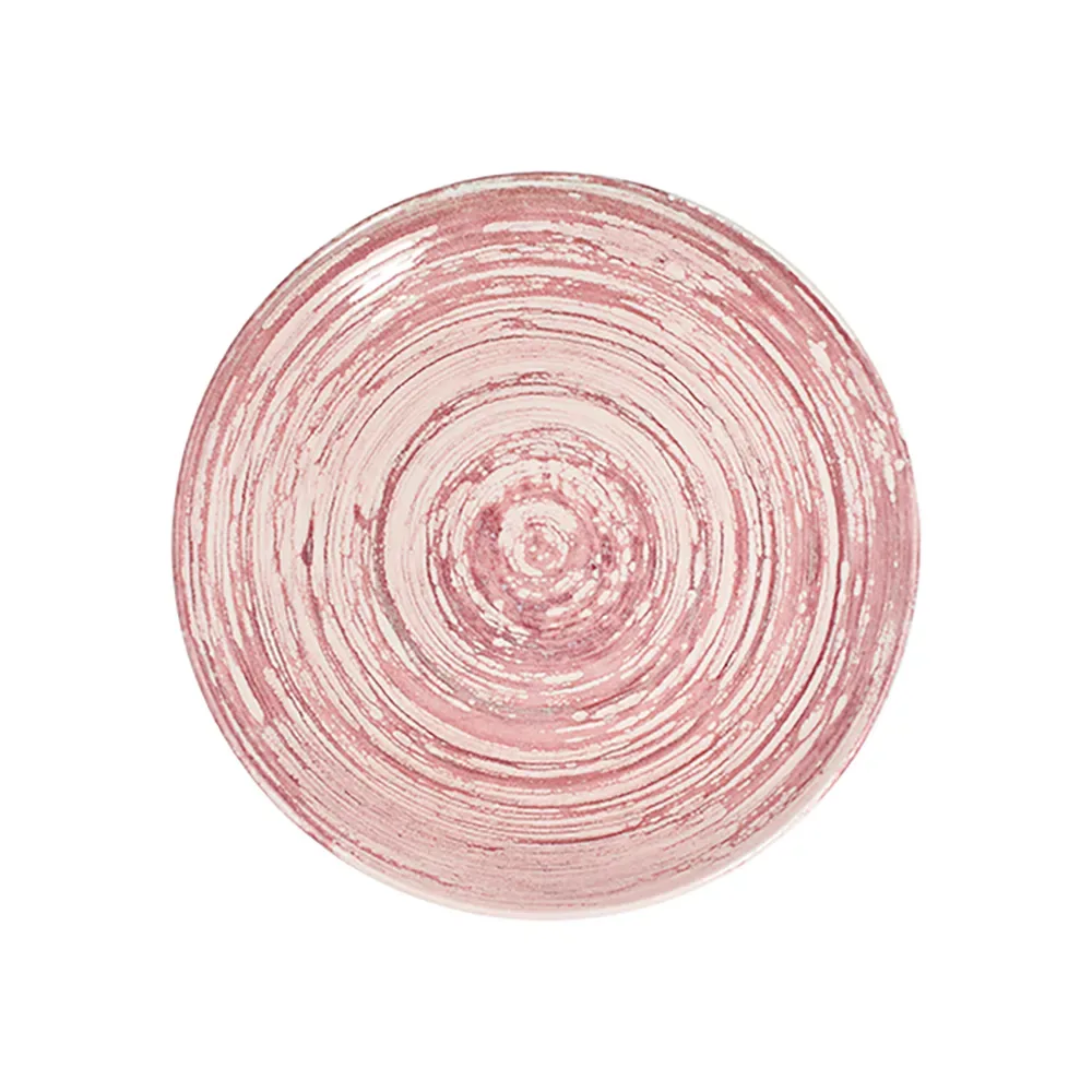 Swirl Pink Tuval Flat Plate 25 cm