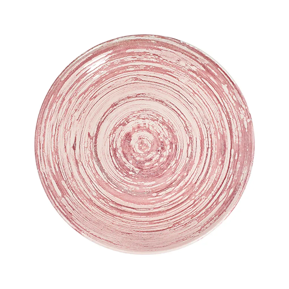 Swirl Pink Tuval Flat Plate 28 cm