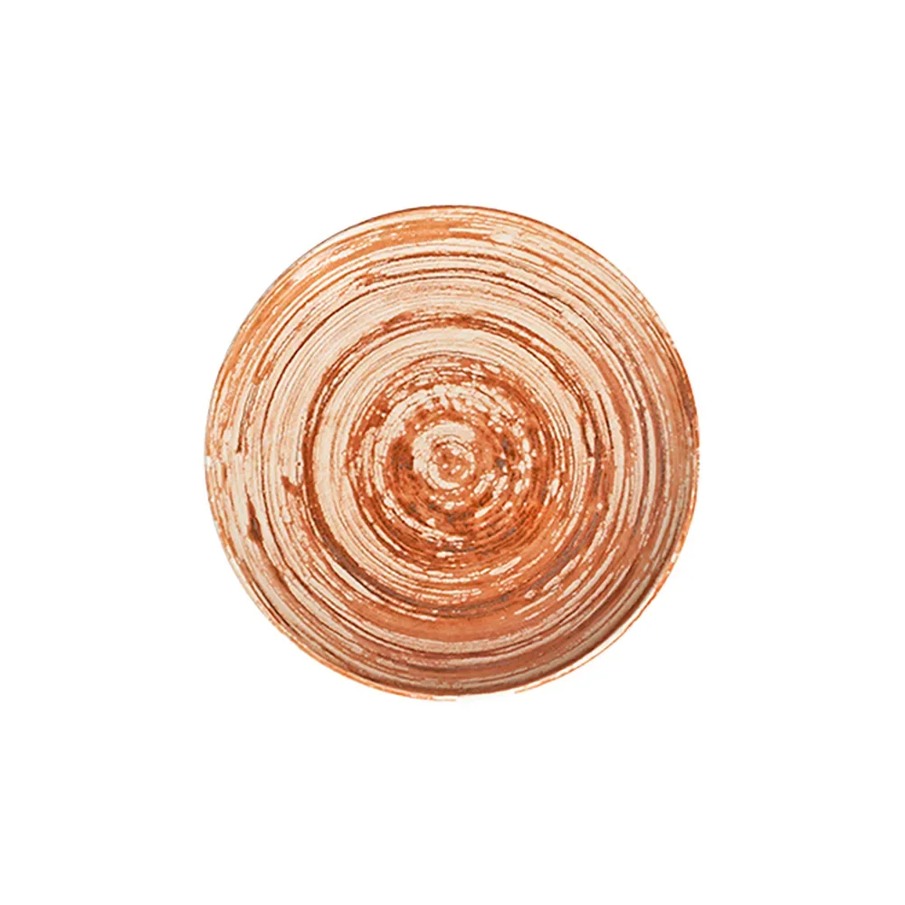 Swirl Terracotta Tuval Deep Plate 20 cm